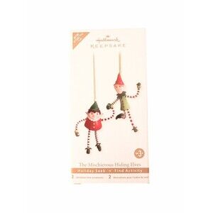 NEW Hallmark Keepsake 2011 Mischievous Hiding Elves Seek n Find Ornament